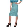 thumbnail image 2 of Moomaya Printed Knee Length Skirt For Women Plus Size Poly Spandex Skirt, 2 of 6