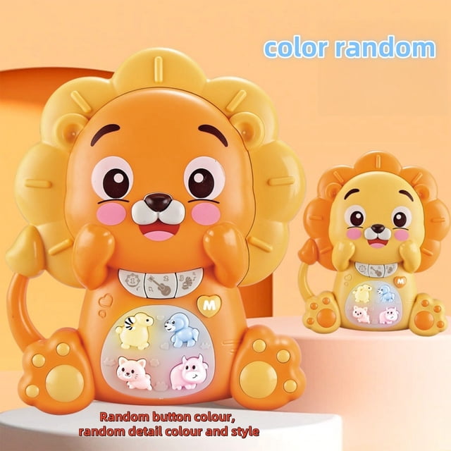 YANGHONGY Animals Electronic Piano Portable Music Toy With Soft Lights And Multiple Sound Modes Interactive Educational Shape For Early Development Color May Vary