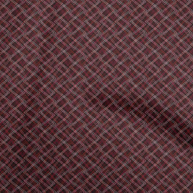 oneOone Cotton Flex Maroon Fabric Abstract Sewing Material Print Fabric By The Yard 40 Inch Wide