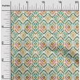 thumbnail image 2 of oneOone Georgette Viscose Green Fabric Ikat Sewing Craft Projects Fabric Prints By Yard 42 Inch Wide, 2 of 5