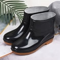thumbnail image 2 of Bottes de Pluie en Caoutchouc pour Femmes, Bout Rond, Imperméables, Bout Moyen, Talon Bas, Bottes de Pluie à Boucle, Femmes, Bottes pour Femmes, 2 of 6