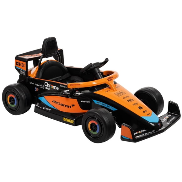 Voiture de course McLaren F1, batterie de 12v, jouet porteur pour les enfants de Huffy, noir
