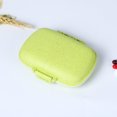 thumbnail image 4 of Wheat Straw Portable Plastic Pill Storage Box 8 Grid pill box Wheat straw Mini Vitamins Organizer Medicine Containers, 4 of 5