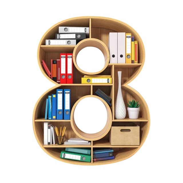 MesaSe Christmas Pendant Book Storage Rack Party Home Decoration Creative DIY Acrylic With LED Light Hanging Ornament