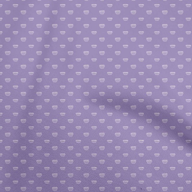 oneOone Tissu Popeline de Coton Violet, Matériau de Robe Rétro Minimaliste, Tissu Imprimé au Mètre, 42 Pouces de Large