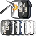 thumbnail image 1 of [6 Pack] Case for Apple Watch 40mm SE 2nd Gen Series 6 5 4 SE with Tempered Glass Screen Protector, Ultra-Thin Full Coverage Hard PC Protective Face Cover for iWatch 40mm, 1 of 7