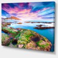 thumbnail image 2 of Sunset from the Giallonardo Beach - Landscape Canvas Art Print, 2 of 4