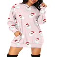 thumbnail image 2 of Ladies‘ Christmas Hoodie with Long Sleeves and Cartoon Print  featuring Pockets, 2 of 5