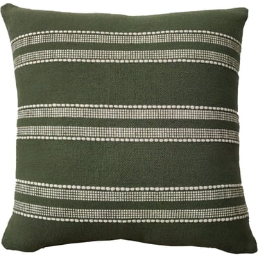 Coussin décoratif Mainstays, 18 x 18 po, Olive Farmhouse, vert
