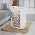 thumbnail image 4 of Sterilite Rectangular Open Hamper, White, 4 of 9
