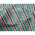 thumbnail image 3 of oneOone Silk Tabby Fabric Multicolor Stripe Print Fabric BTY 42 Inch Wide, 3 of 3