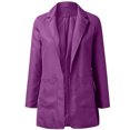 thumbnail image 4 of CEHVOM Femmes Automne Hiver Manteau de Bureau à Manches Longues Cardigans Ensemble Veste Longue, 4 of 6