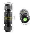 thumbnail image 2 of 5Pc IP68 Waterproof 2 Way 3-Core Junction Box Electrical Cable Connector M16 Wire Range(3.5-10mm), Outdoor Repair Cables, 2 of 5