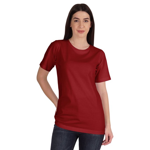 Inkmeso Womens Basic Crewneck Tshirt Short Sleeve Regular Fit Long Tee Workout Top
