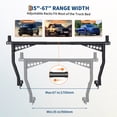 thumbnail image 3 of Yiwa 1000 lbs Universal Pickup Truck Ladder Rack, Adjustable 35"–67" Rust-Proof Roof Rack for F150, Silverado, Ram—Pair, 3 of 10