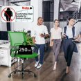 thumbnail image 4 of Dkelincs Mesh Office Chair - Computer Desk Chair with 360° Casters and Armrest, Green, 4 of 7
