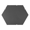 thumbnail image 4 of Kate and Laurel Rhodes Miroir Mural Hexagonal Moderne, 22 x 31, Teck Naturel, Miroir Géométrique Chic pour Mur, 4 of 7