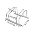 thumbnail image 2 of Frame Metal Floor Wall Installation Bike Rack 2-8 Parking Spaces for Road Bikes Residential Schools Garages, 2 of 4