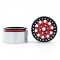 thumbnail image 2 of Moobody Aluminum Alloy Wheel Rim Beadlock Wheel Rims Hub 4pcs Replacement for 1/10 TRX4 Axial SCX10 90046 SCX10 III AXI03007 AXI03003 RC Car, 2 of 7