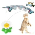 thumbnail image 1 of Pet Kitten Electric Rotating Butterfly/Bird Flower Cat Teaser Steel Wire Toy (butterfly), 1 of 8