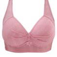 thumbnail image 2 of UPPADA Early Black and Friday Now Full Coverage Plus Size Bra Convenient Front Button Bras Cool Liftup Bra Super Gather Wireless Push-Up Bra Lifting Bras Breathable Underwear Bra, 2 of 5