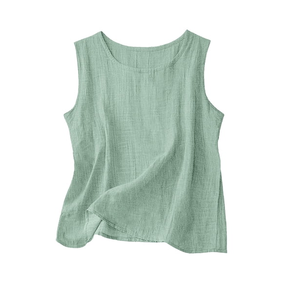 Linen Tops for Women Summer V Neck Beach Clothing Resort Outfits for Women 2026 Vacation Linen Shirts Women Big And Tall Blouse Camisole Tops for Women Summer Tank GN2 Bust-50.39''