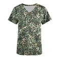 thumbnail image 4 of Pisexur Womens Scrub Tops Boasting Colorful Floral Prints Along With Short Sleeve Scrub Tops Suitable for Nursing Uniforms With Convenient Pockets, 4 of 4
