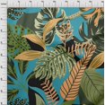 thumbnail image 4 of oneOone Polyester Spandex Dark Teal Green Fabric Ocean Underwater Life Craft Projects Decor Fabric Printed By The Yard 56 Inch Wide, 4 of 4