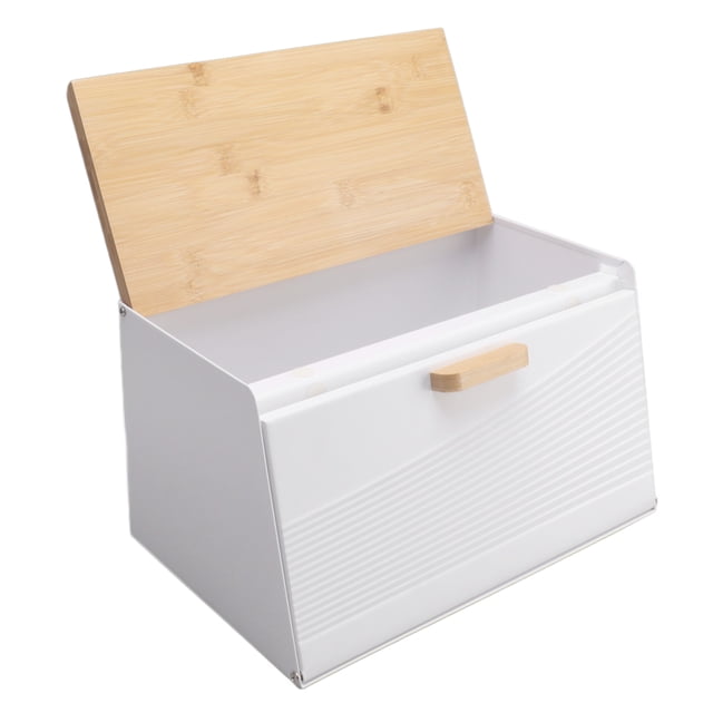Iron Bread Box Holder,Iron Bread Box Trapezoidal Bread Box Large Capacity Iron Bread Box Cutting-Edge Features