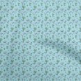 thumbnail image 1 of oneOone Velvet Light Blue Fabric Floral Craft Projects Decor Fabric Printed By The Yard 58 Inch Wide, 1 of 4