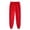 Red, variant on yievot Men's Casual Sweatpants Trousers Plus Velvet Thick Solid Color Large Size Running Fitness Sports Pants Workout Track Pants