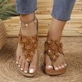 thumbnail image 1 of Cameland Women's New Summer Floral Wedge Flip-flops, 1 of 7