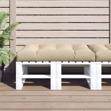 vidaXL Pallet Cushion Beige 120x80x12 cm Fabric