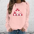 thumbnail image 2 of Pompotops Womens Summer Shirts Round-Neck Long Sleeve Tops Printed Regular Blouse Clearance, 2 of 4