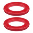 thumbnail image 1 of Unique Bargains Silicone Bobbins Ring Holder Metal or Plastic Sewing Machine Thread Spool Organizers, Red 2 Pack, 1 of 6
