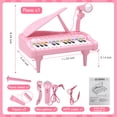 thumbnail image 3 of Baby Piano Keyboard Toy for Toddler, 24 Keys Piano Instruments Toy with Microphone, Educational Keyboard Musical Instrument Toys for 1 2 3 Year Old Kids Birthday Gift, 3 of 14