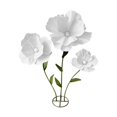 thumbnail image 1 of GUOOL Wedding Giant Flowers for Decoration with Standing Base for Birthday Parties White, 1 of 9