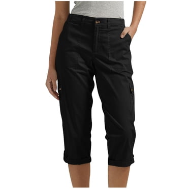 Cinvoph Capris pour Femmes avec Poches Pantalons Athlétiques Tendance Pantalons Décontractés Amples Pantalons d'Entraînement