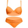 thumbnail image 1 of B91xZ Bikini Sets for Women Halter Triangle Tops String Bikini Sets,Orange XXL, 1 of 4