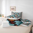 thumbnail image 4 of Erosebridal Aztec Bedding Queen Size for Adult, Rustic Bear Bedding Sets Queen Size, Geometric Stripe Decor, 7pcs, 4 of 5