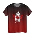 thumbnail image 4 of PMVFHDE Canada Day T-Shirt à Motif Imprimé de Feuille d'Érable Haut Musical Filles T-Shirt à Manches Courtes T-Shirt d'Été à Col Rond Coupe Décontractée Chandails de Base, 4 of 4