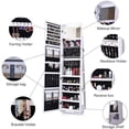 thumbnail image 3 of Soges 360 Degree Rotatable Jewelry Armoire with Full-length Mirror, White, 3 of 9
