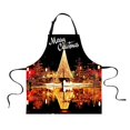 thumbnail image 2 of GUOOL Christmas Adults Chef Apron for Kitchen Festive Cooking Baking Lake, 2 of 6