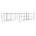 thumbnail image 4 of vidaXL Outdoor Dog Kennel Galvanised Steel 19.36 m², 4 of 4