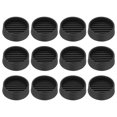 thumbnail image 1 of 1.5" Non Slip Furniture Coasters, 12pcs Round Rubber Furniture Pads Caster Cups Furniture Feet Floor Protectors Bed Stopper for Hardwood Floors Table Sofa, Black, 1 of 7