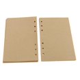 thumbnail image 2 of DOLITY 80 Feuilles Format A6 6 Trous Remplissage de Feuilles en Vrac Recharge Intérieure Papier Kraft Non Doublé pour, 2 of 8