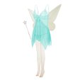 thumbnail image 2 of SUNSIOM Ensemble de Costume Fairy pour Femmes Robe Caraco en Dentelle et Maille Fairy Ailes Baguette Bas à Paillettes Ensemble 4 Pcs, 2 of 8