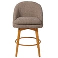 thumbnail image 2 of Better Homes & Gardens Mira Counter Stool 2 Pack, Truffle Brown and Light Honey, 2 of 5
