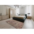 thumbnail image 4 of Ahgly Company Tapis d'Intérieur Rectangulaire Abstrait Rouge Brun, 3 Pieds x 5 Pieds, 4 of 6