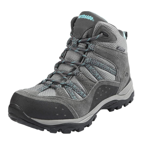 Northside Women's Freemont Waterproof Hiker, Gray/Aqua, 10 m